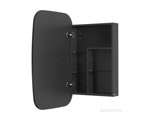 Зеркальный шкаф Aquaton Сохо 60 графит левый 1A258302AJA0L