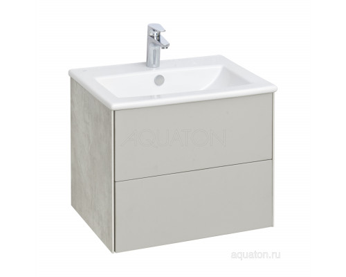Тумба под раковину Aquaton Сохо 60 cлэйт, галька серая 1A258001AJ9A0