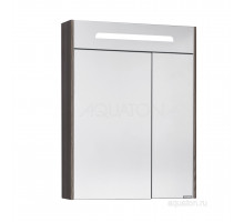 Зеркальный шкаф Aquaton Сильва 60 дуб макиато 1A216202SIW50