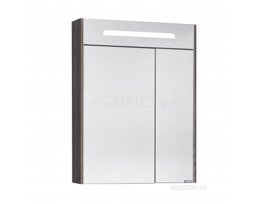 Зеркальный шкаф Aquaton Сильва 60 дуб макиато 1A216202SIW50