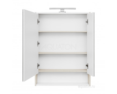 Зеркальный шкаф Aquaton Рико 65 белый, ясень фабрик 1A215202RIB90