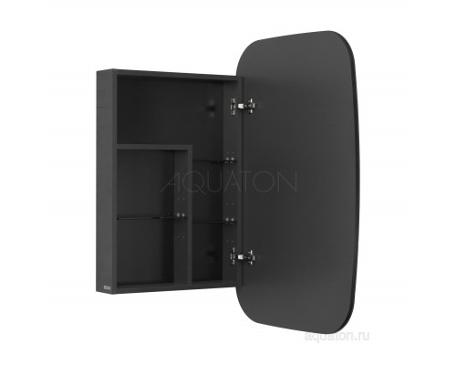 Зеркальный шкаф Aquaton Сохо 60 графит правый 1A258302AJA0R