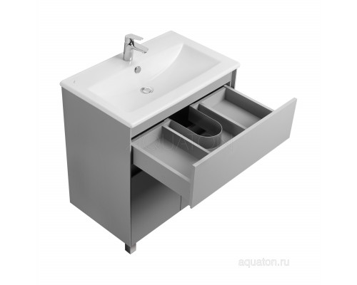 Тумба под раковину AQUATON Форест 75 туманный серый 1A278301FR4D0