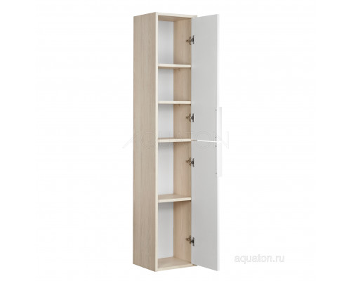 Шкаф - колонна Aquaton Рико белый, ясень фабрик 1A216603RIB90