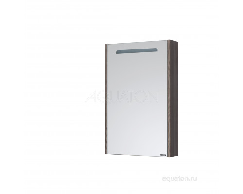 Зеркальный шкаф Aquaton Сильва 50 дуб макиато 1A215502SIW5L