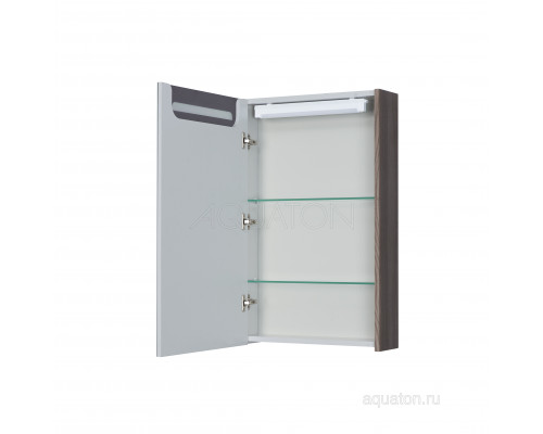 Зеркальный шкаф Aquaton Сильва 50 дуб макиато 1A215502SIW5L