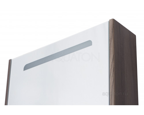 Зеркальный шкаф Aquaton Сильва 50 дуб макиато 1A215502SIW5L