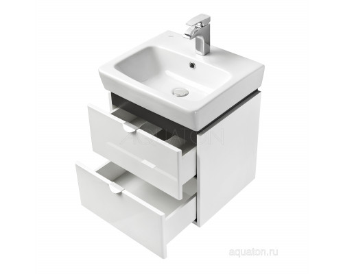 Тумба под раковину Aquaton Скай PRO 50 белый глянец 1A238001SY010