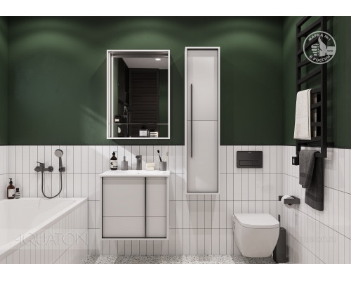 Шкаф - колонна Aquaton Ривьера белый матовый 1A239203RVX20