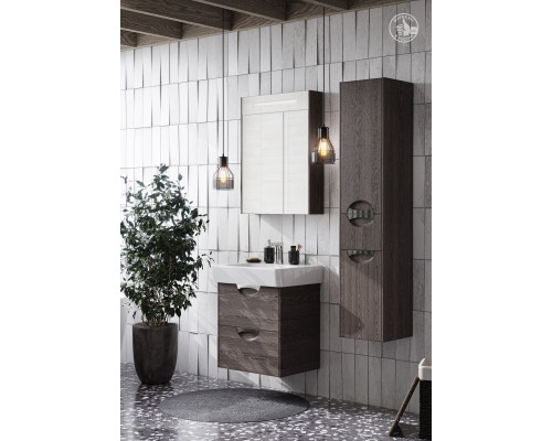 Шкаф - колонна Aquaton Сильва левый дуб макиато 1A215603SIW5L