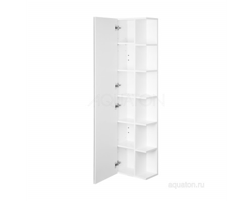 Шкаф - колонна AQUATON Сканди с зеркалом белый 1A253403SD010