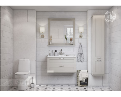 Шкаф - колонна Aquaton Леон дуб белый 1A186503LBPS0