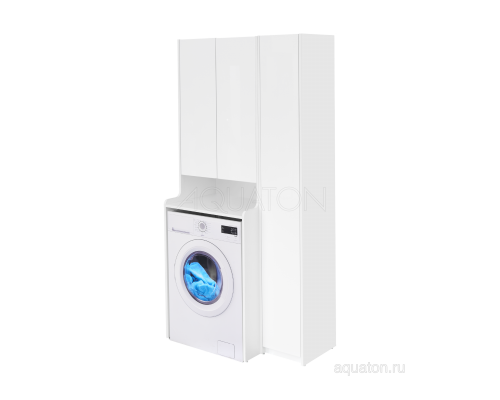 Шкаф - колонна Aquaton Лондри белая, узкая 1A260603LH010