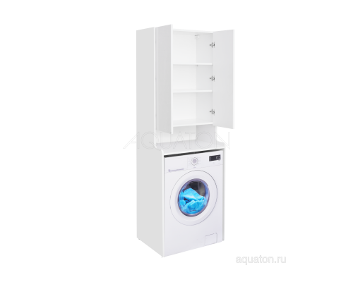Шкаф - колонна Aquaton Лондри белый, для стиральной машины 1A260503LH010