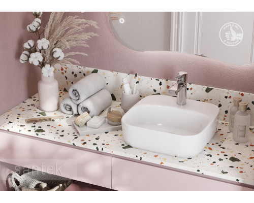 Раковина Santek Одри Soft 420х420 отверстие под смеситель 1WH501709