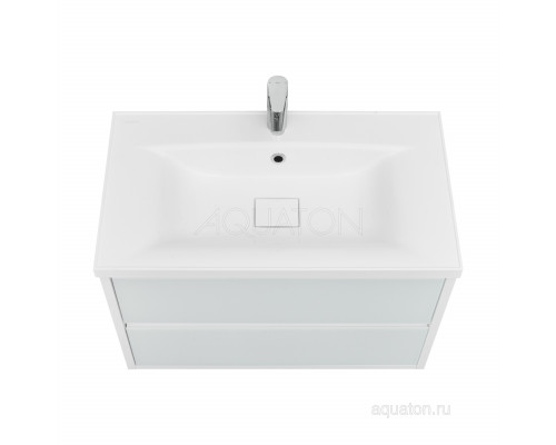 Тумба под раковину Aquaton Римини 80 белый глянец 1A226701RN010 NEW