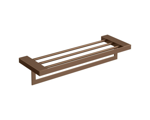 Полка для полотенец Qubic Brushed Bronze