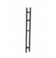 Полотенцесушитель электрический 2-трубы круглый BLACK