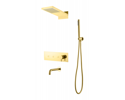 Душевая система с изливом Boheme Fusion Gold