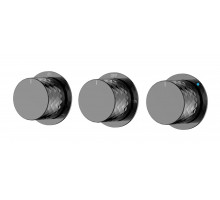 Смеситель встроенный STICK DIAMOND SHINE GUN METAL 3-х проходной