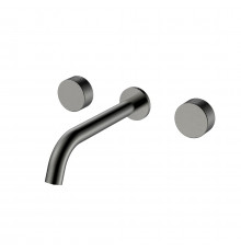 Смеситель из стены STICK SPIRALE на 3 отв. Gun Metal