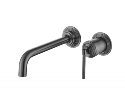 Смеситель для умывальника из стены, ETERNA GUN METAL