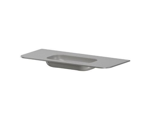 Раковина моноблок VOI 120см STONE FINISH LUNA