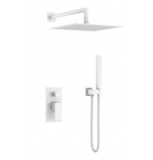 Смеситель встроенный для душа QUBIC Matt White Boheme