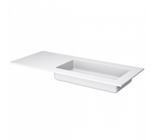 QUATRO 120 раковина-моноблок WHITE (чаша справа) 1210*52*12 акрил Armadi Art