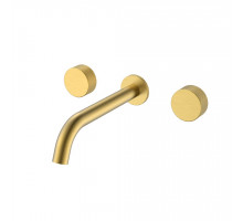 Смеситель из стены STICK TOUCH на 3 отв. Matt Gold