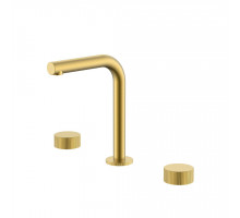 Смеситель на столешницу STICK LINEA на 3 отв. Matt Gold