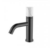 Смеситель STICK для умыв. низ. SHINE GUN METAL MRAMOR WHITE_Комплект