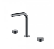 Смеситель на столешницу STICK TOUCH на 3 отв. Shine Gun Metal