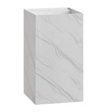 Раковина напольная Cube Corian 480*480*850 Calacatta