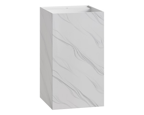 Раковина напольная Cube Corian 480*480*850 Calacatta