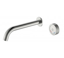 Смеситель автоматический для раковины из стены на 2 отв. TECH Nikel Brush Boheme