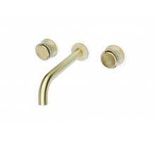 Смеситель из стены AURA на 3 отв. MAT GOLD Boheme