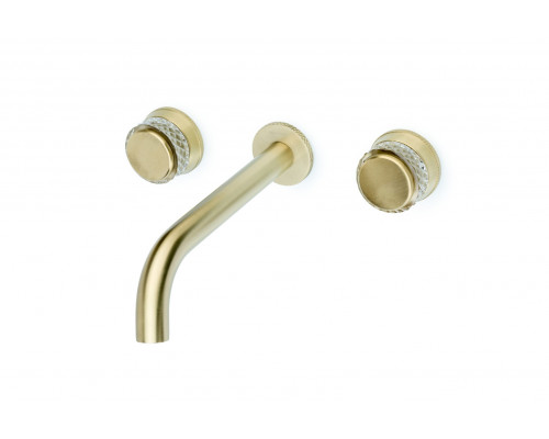 Смеситель из стены AURA на 3 отв. MAT GOLD Boheme