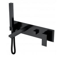 Смеситель для ванны встроенный Qubic Matt Black Boheme