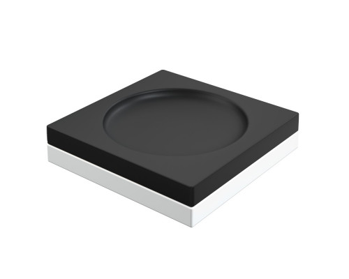 Мыльница квадратная Qubic Black