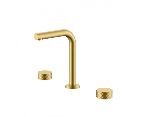 Смеситель на столешницу STICK DIAMOND на 3 отв. Matt Gold