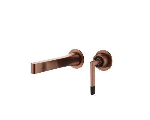 Смеситель Boheme Duo для раковины из стены 2х-позиционный BRUSHED BRONZE