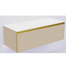 QUATRO 1 120CM тумба DAPHNE профиль MATT GOLD + внутр. подсв.