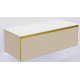 QUATRO 1 120CM тумба DAPHNE профиль MATT GOLD + внутр. подсв.