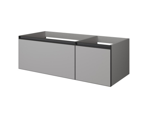 QUATRO 2 120см (80+40) тумба LUNA профиль ANTHRACITE с подсветкой Armadi Art