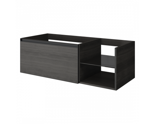 QUATRO 6 120см (80+40) тумба OAK ANTHRACITE профиль ANTHRACITE Armadi Art