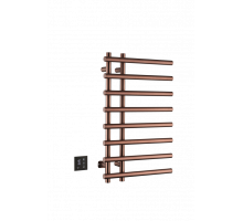 Полотенцесушитель электрический круглый сухой COPPER BRUSHED