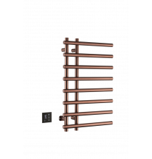 Полотенцесушитель электрический круглый сухой COPPER BRUSHED
