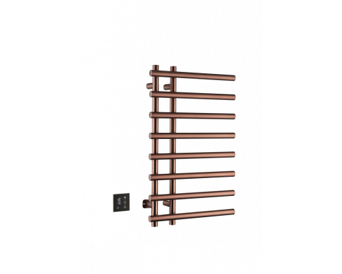 Полотенцесушитель электрический круглый сухой COPPER BRUSHED