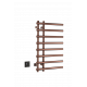 Полотенцесушитель электрический круглый сухой COPPER BRUSHED